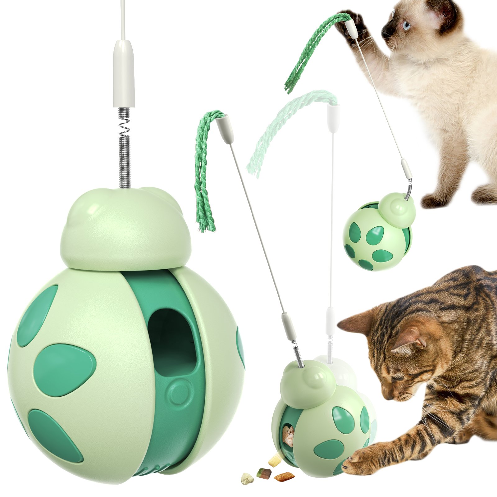 Beetle Glide  Cat Toy(Morandi green)