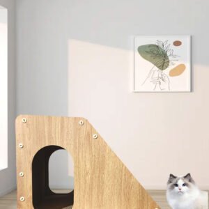 Trapezoid cat scratcher